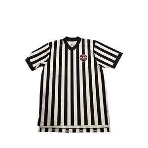Smitty apparel IAABO official basketball referee jersey striped mens large